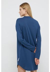 Marc O'Polo - Koszula nocna. Kolor: niebieski. Materiał: dzianina. Długość: długie #5