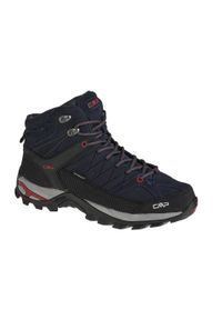 Buty trekkingowe męskie, CMP Rigel Mid. Kolor: wielokolorowy, czarny, niebieski. Materiał: tkanina, materiał, skóra, syntetyk