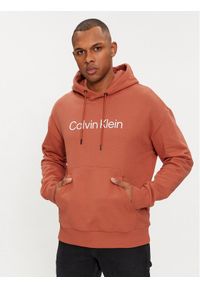 Calvin Klein Bluza Hero K10K111345 Pomarańczowy Relaxed Fit. Kolor: pomarańczowy. Materiał: bawełna