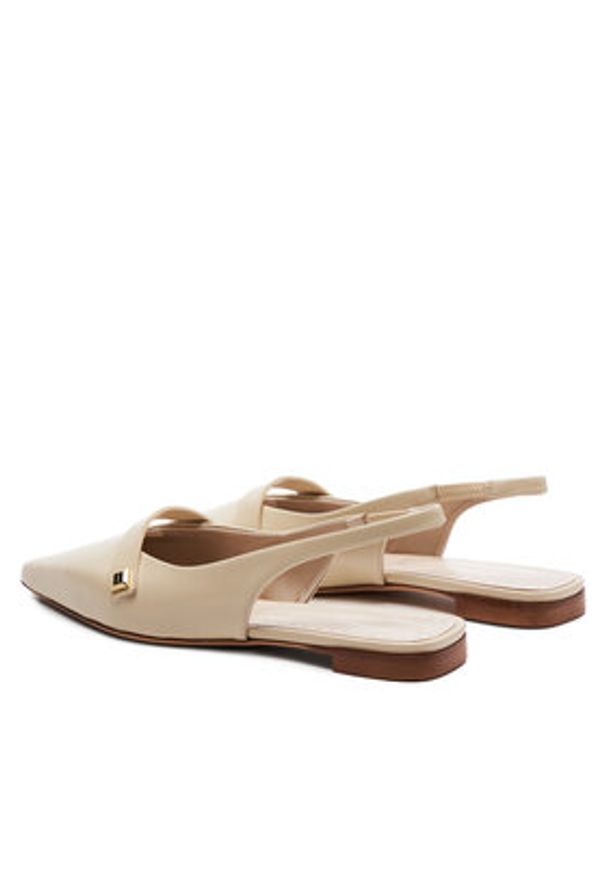 Max Mara Sandały Mmspring 2414521111600 Beżowy. Kolor: beżowy. Materiał: skóra