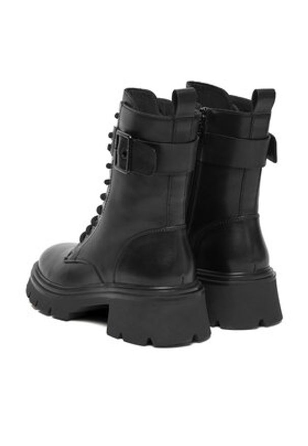 Badura Trzewiki C-AMARA-MX1065-10 Czarny. Kolor: czarny. Materiał: skóra