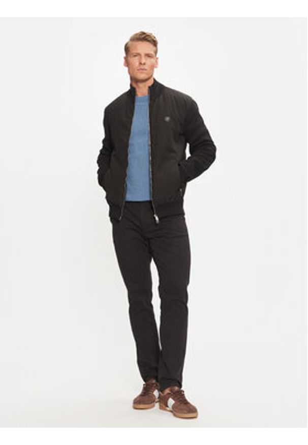 BOSS - Boss Kurtka bomber C-Darmando 50519620 Czarny Regular Fit. Kolor: czarny. Materiał: bawełna