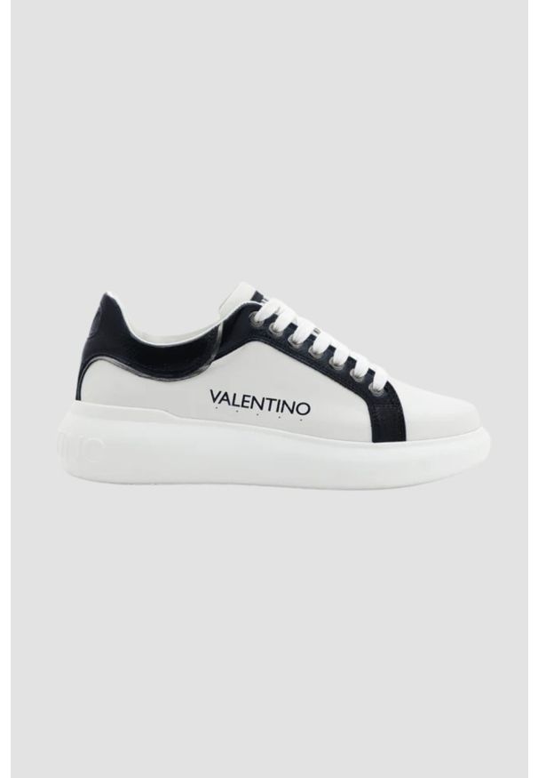 Valentino by Mario Valentino - VALENTINO Białe sneakersy damskie Bounce S Sneaker Lace-up, Rozmiar 37. Kolor: biały