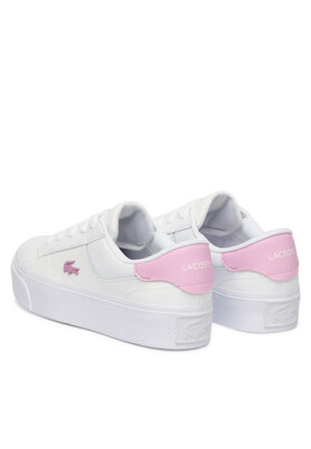Lacoste Sneakersy Ziane Platform 51CFA0021 Biały. Kolor: biały. Materiał: skóra. Obcas: na platformie