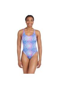 ZOGGS - Zoggs Master Back Swimsuit - Swim Crazy - Rozmiar 32. Kolor: wielokolorowy, niebieski, czerwony, pomarańczowy #1