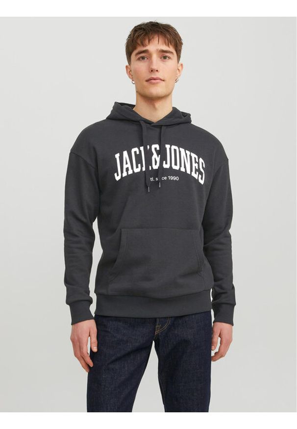 Jack & Jones Bluza Josh 12236513 Czarny Standard Fit. Kolor: czarny. Materiał: bawełna