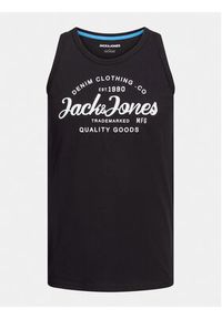 Jack & Jones - Jack&Jones Tank top Jjforest 12248622 Czarny Standard Fit. Kolor: czarny. Materiał: syntetyk, bawełna #4