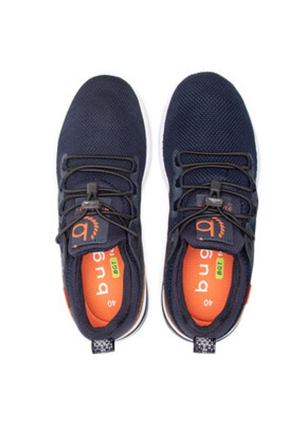 Bugatti Sneakersy 342-65860-6900-4100 Granatowy. Kolor: niebieski. Materiał: materiał
