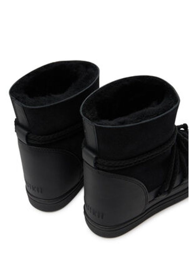 Inuikii Śniegowce Classic Wedge 1001.004.0042 Czarny. Kolor: czarny. Materiał: skóra, zamsz
