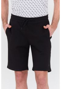 Guess - GUESS Czarne męskie spodenki Aldwin, Rozmiar XL. Kolor: czarny