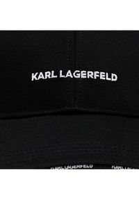 Karl Lagerfeld - KARL LAGERFELD Czapka z daszkiem 240W3408 Czarny. Kolor: czarny. Materiał: materiał