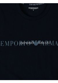 Emporio Armani T-shirt | 111035 4F729 | Mężczyzna | Granatowy. Okazja: na spotkanie biznesowe, na co dzień. Kolor: niebieski. Materiał: bawełna, elastan. Wzór: nadruk. Styl: casual, biznesowy #2