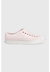 Native tenisówki Jefferson damskie kolor różowy. Nosek buta: okrągły. Kolor: różowy. Wzór: motyw zwierzęcy