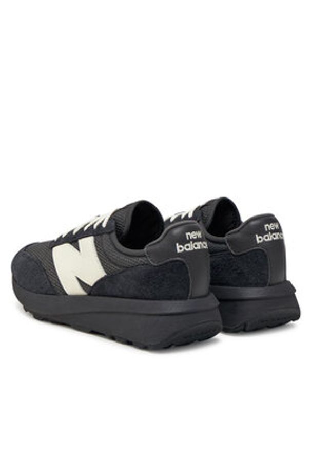 New Balance Sneakersy U370PB Czarny. Kolor: czarny. Materiał: zamsz, skóra