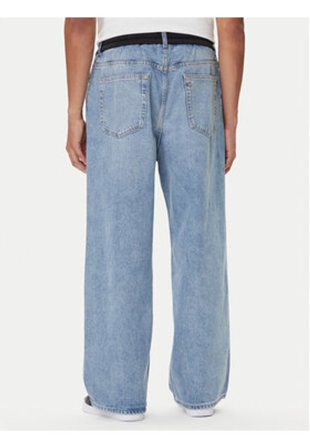 Hugo - HUGO Jeansy Draisen 50541777 Niebieski Oversize. Kolor: niebieski