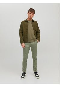 Jack & Jones - Jack&Jones Chinosy Marco 12150148 Zielony Slim Fit. Kolor: zielony. Materiał: bawełna #8