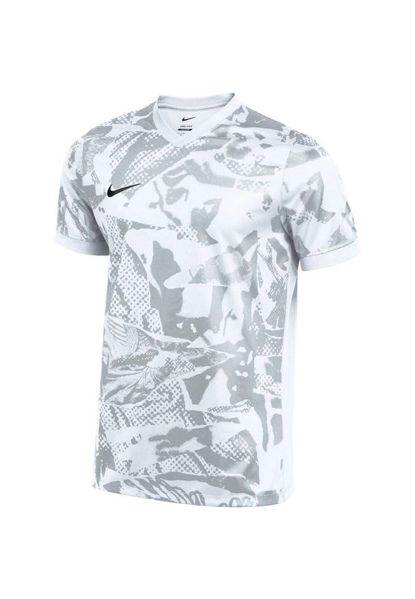 Nike - Męska Koszulka Precision VII DriFIT. Kolor: szary, biały, wielokolorowy. Sport: turystyka piesza