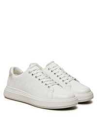 Calvin Klein Sneakersy Cupsole Lace Up Mono HW0HW02445 Biały. Kolor: biały. Materiał: skóra #3