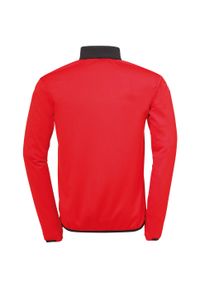 UHLSPORT - Bluza piłkarska dla dzieci Uhlsport Offense 23 1/4 zip. Kolor: czerwony, czarny, wielokolorowy. Sport: piłka nożna