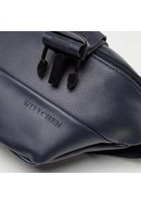 Wittchen - Męska torba nerka minimalistyczna. Kolor: niebieski. Materiał: skóra ekologiczna. Styl: casual, elegancki #4