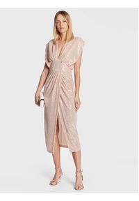 Rinascimento Sukienka koktajlowa CFC0110461003 Różowy Regular Fit. Kolor: różowy. Materiał: syntetyk. Styl: wizytowy #4