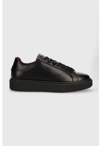 Marc O'Polo sneakersy skórzane kolor czarny 30728053501166 MM1M3008. Nosek buta: okrągły. Kolor: czarny. Materiał: skóra #1