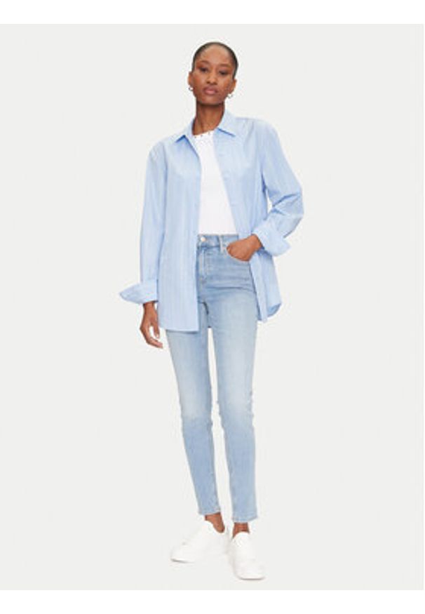 Tommy Jeans Jeansy Nora DW0DW20651 Niebieski Skinny Fit. Kolor: niebieski