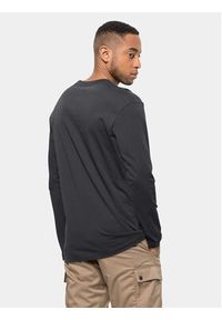 Jack Wolfskin Longsleeve Essential Longsleeve 1808821 Czarny Regular Fit. Kolor: czarny. Materiał: bawełna. Długość rękawa: długi rękaw