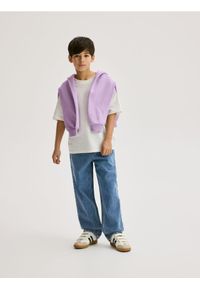 Reserved - Jeansy straight - niebieski. Kolor: niebieski