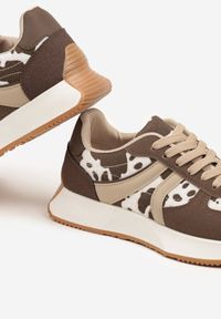 Born2be - Czarno-Białe Sneakersy Ozdobione Paskami Florgisse. Okazja: na co dzień, na spacer. Zapięcie: pasek. Kolor: czarny. Materiał: jeans. Wzór: aplikacja. Sport: turystyka piesza #5