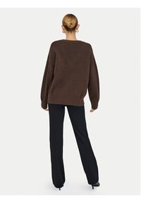 only - ONLY Sweter Mari 15360940 Brązowy Loose Fit. Kolor: brązowy. Materiał: syntetyk #6