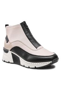 Rieker Sneakersy N6352-60 Beżowy. Kolor: beżowy. Materiał: materiał #6