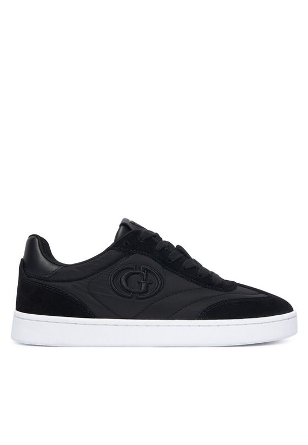 Guess Sneakersy FLTJAC LEA12 Czarny. Kolor: czarny. Materiał: zamsz, skóra