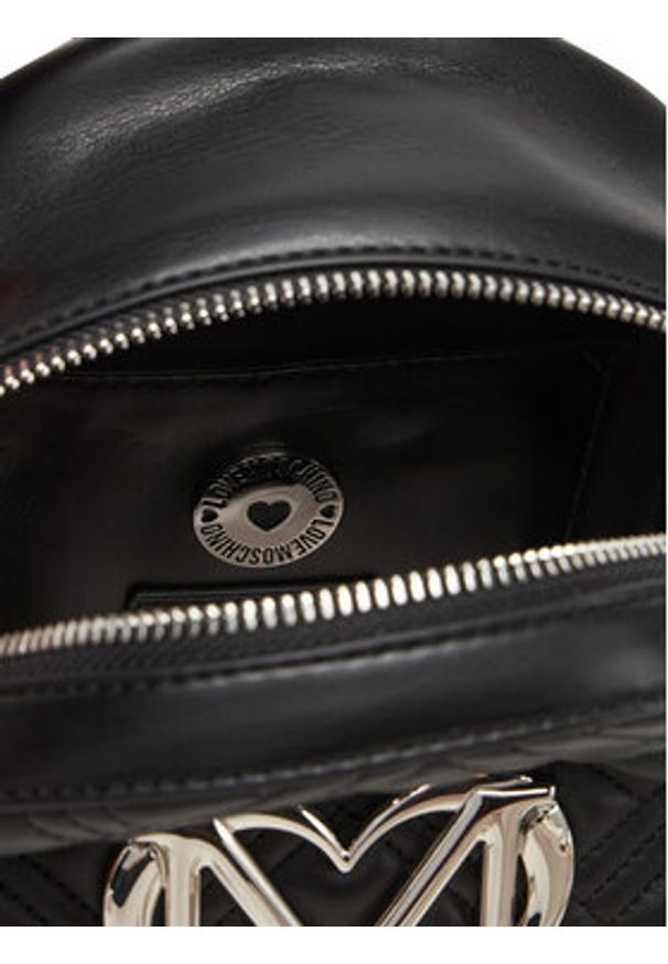 Love Moschino - LOVE MOSCHINO Plecak JC4304PP1NK1200B Czarny. Kolor: czarny. Materiał: skóra