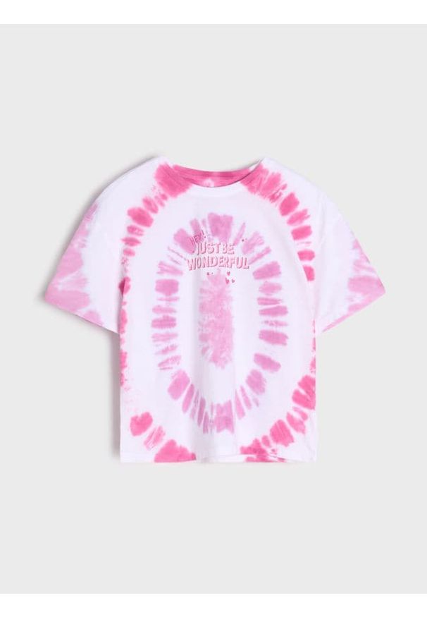 Sinsay - Koszulka tie dye - wielobarwny