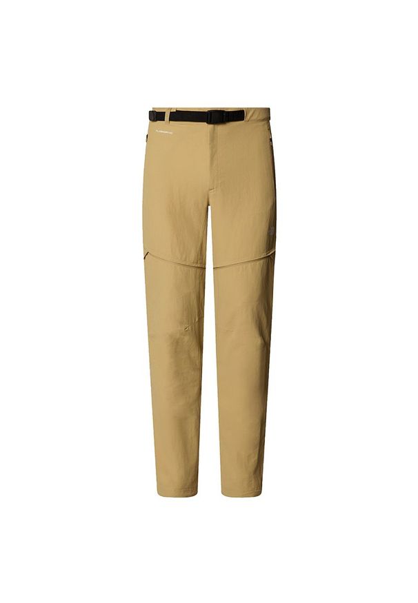 Spodnie męskie The North Face Lightning 0A556P4FS1 - beżowe. Kolor: beżowy. Materiał: elastan, nylon