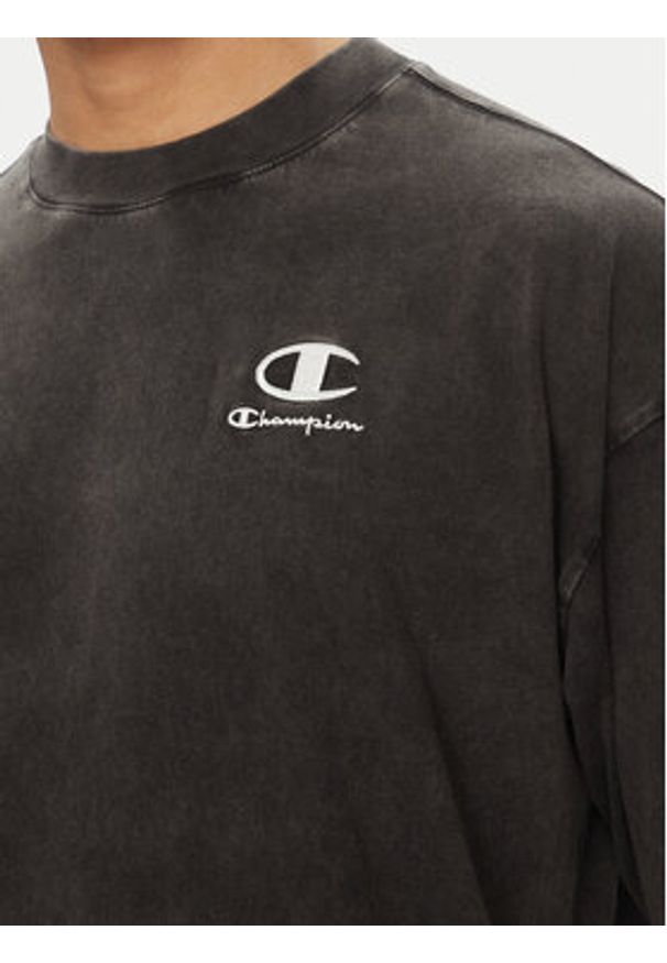 Champion T-Shirt 221257 Czarny Regular Fit. Kolor: czarny. Materiał: bawełna