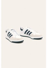 adidas Originals - Buty skórzane Team Court. Zapięcie: sznurówki. Kolor: biały. Materiał: skóra. Szerokość cholewki: normalna #3