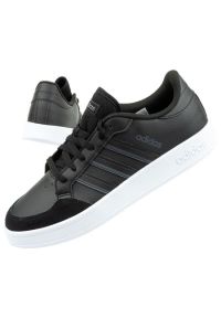 Adidas - Buty adidas Breaknet M GX4198 czarne. Zapięcie: sznurówki. Kolor: czarny. Materiał: skóra ekologiczna, guma. Szerokość cholewki: normalna