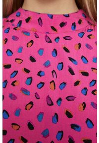 medicine - Medicine - Sukienka Prismatic Glow. Kolor: różowy. Materiał: tkanina. Długość rękawa: długi rękaw. Typ sukienki: rozkloszowane #6