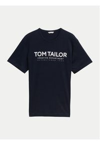 Tom Tailor T-Shirt 1045940 Granatowy Regular Fit. Kolor: niebieski. Materiał: bawełna #3