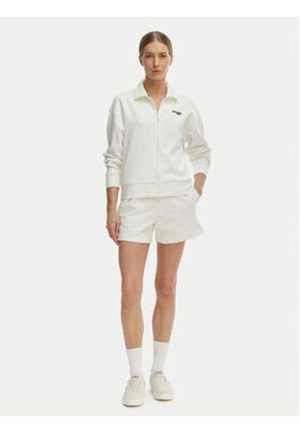 Lacoste Bluza SF0040 Écru Relaxed Fit. Kolor: kremowy. Materiał: bawełna