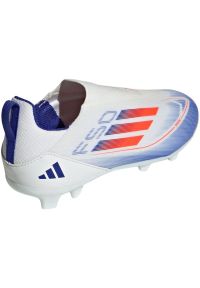 Adidas - Buty piłkarskie adidas F50 League Ll FG/MG IF1362 białe. Kolor: biały. Szerokość cholewki: normalna. Wzór: nadruk. Sport: piłka nożna #10