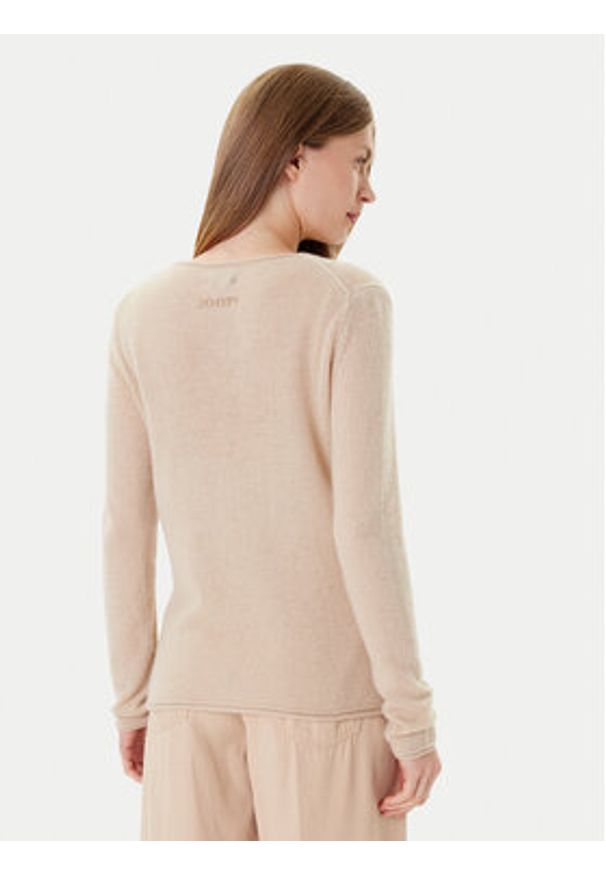 JOOP! Sweter 58 252KN58Kacy 30047487 Beżowy Slim Fit. Kolor: beżowy. Materiał: kaszmir