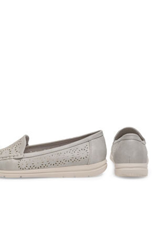 Clara Barson Mokasyny KFB22SH002 Szary. Kolor: szary. Materiał: syntetyk