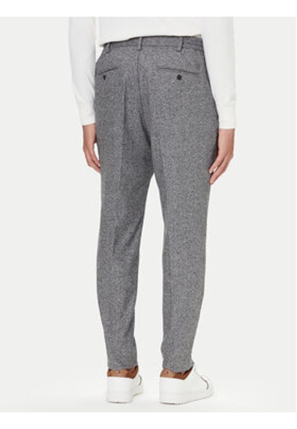 TOMMY HILFIGER - Tommy Hilfiger Spodnie materiałowe Harlem MW0MW41340 Szary Regular Fit. Kolor: szary. Materiał: wełna