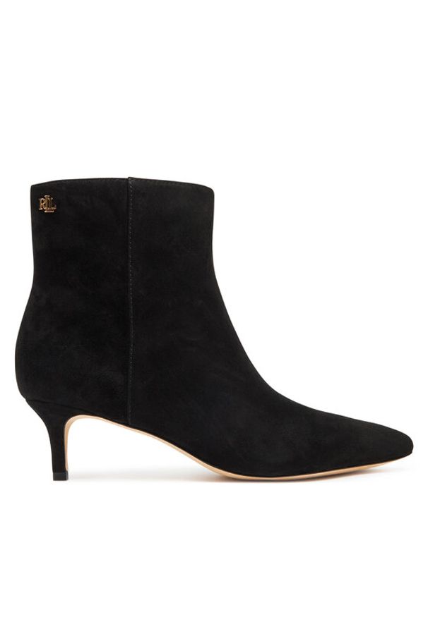 Lauren Ralph Lauren - LAUREN RALPH LAUREN Botki 802967779001 Czarny. Kolor: czarny. Materiał: zamsz, skóra