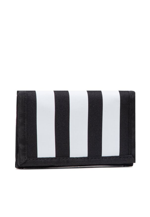 Adidas - adidas Duży Portfel Męski 3S Wallet GN2037 Czarny. Kolor: czarny. Materiał: materiał