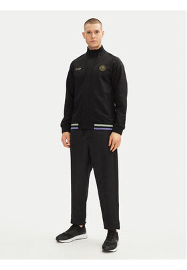 EA7 Emporio Armani Bluza 7M000258 AF13526 UC001 Czarny Regular Fit. Kolor: czarny. Materiał: syntetyk