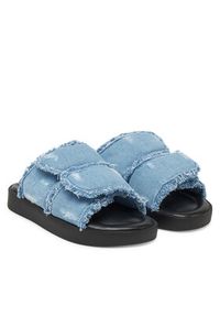 Inuikii Klapki Classic Jeans Velcro 70104-143 506 Niebieski. Kolor: niebieski. Materiał: materiał
